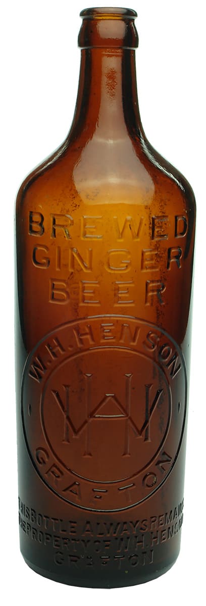 Henson Grafton Brewed Ginger Beer Glass Bottle