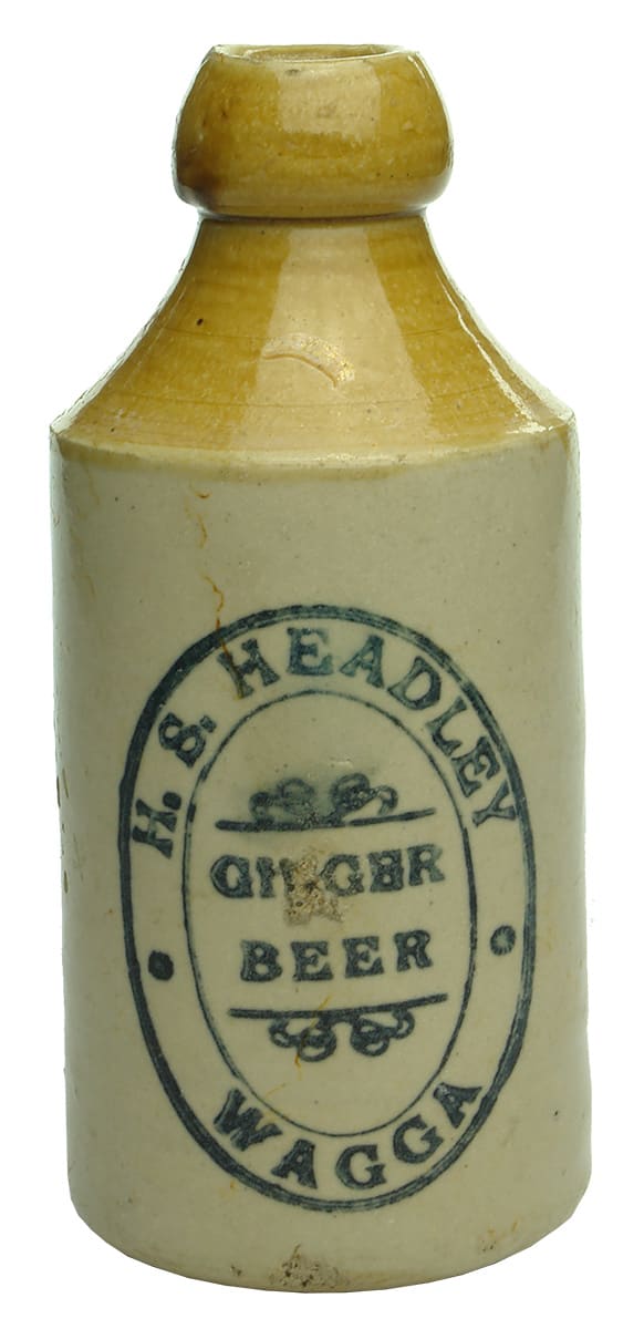 Headley Ginger Beer Wagga Stone Bottle