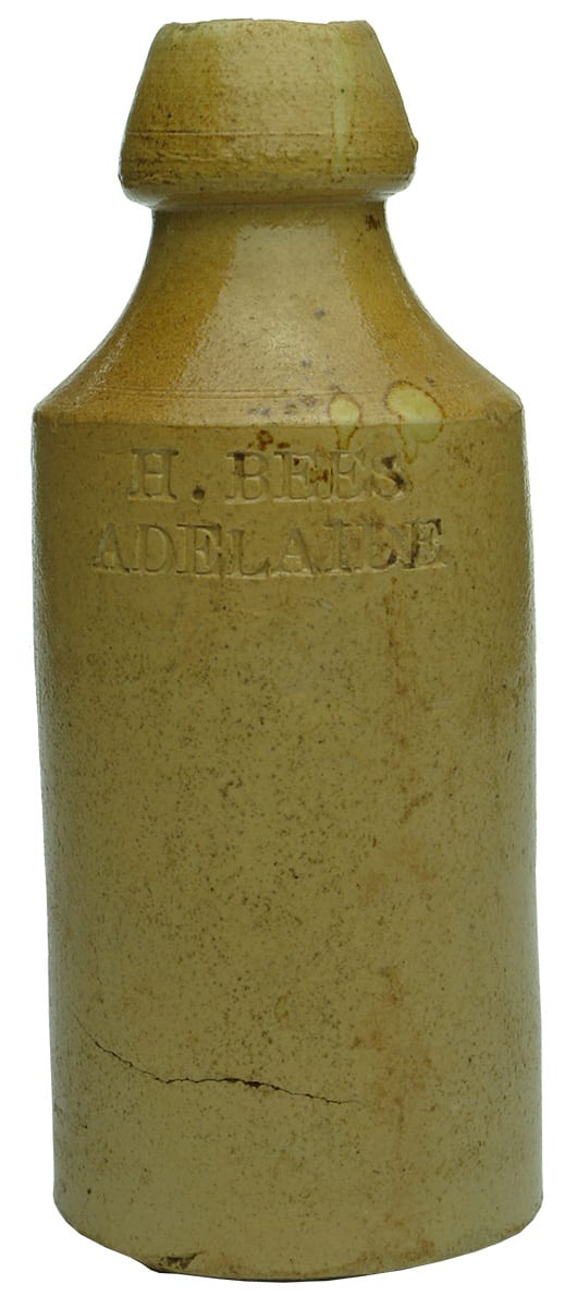Bees Adelaide Impressed Stoneware Ginger Beer Bottle