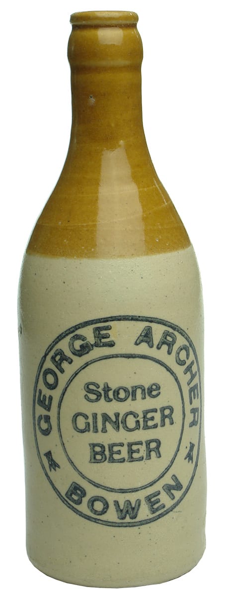 George Archer Bowen Stone Ginger Beer Bottle