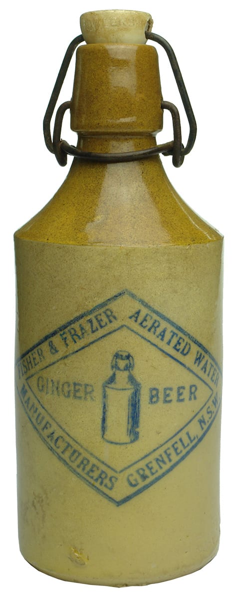 Fisher Frazer Grenfell Stoneware Ginger Beer Bottle