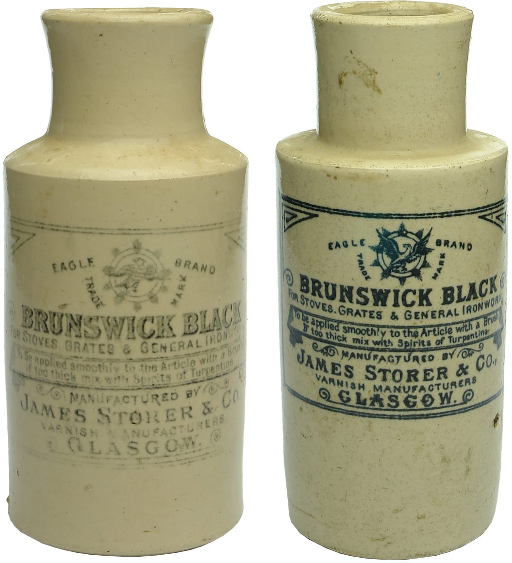 James Storer Brunswick Blacks Stoneware Jars