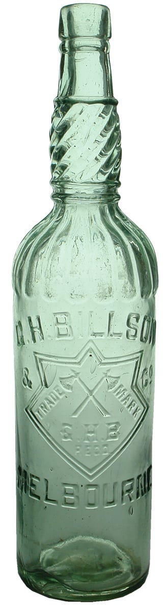 Billson Melbourne Hatchets Antique Cordial Bottle