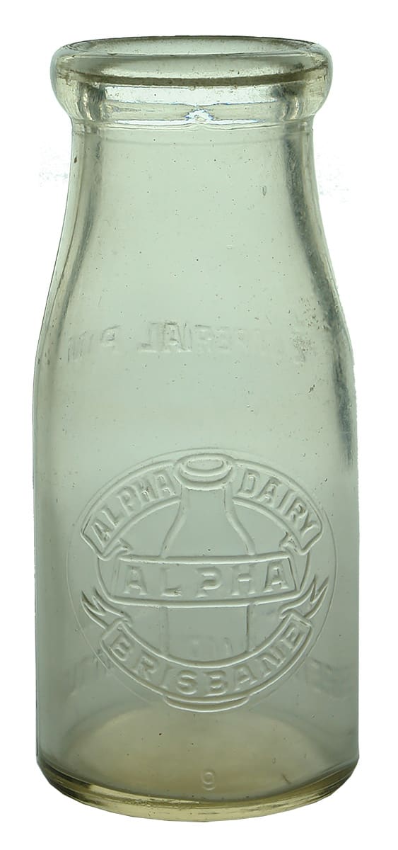Alpha Dairy Brisbane Vintage Milk Bottle