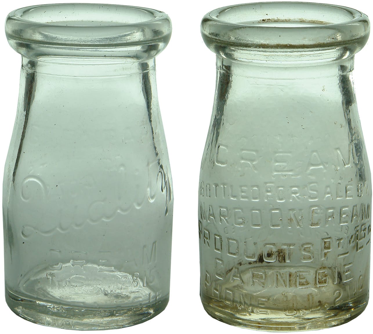 Carnegie Small Cream Bottles