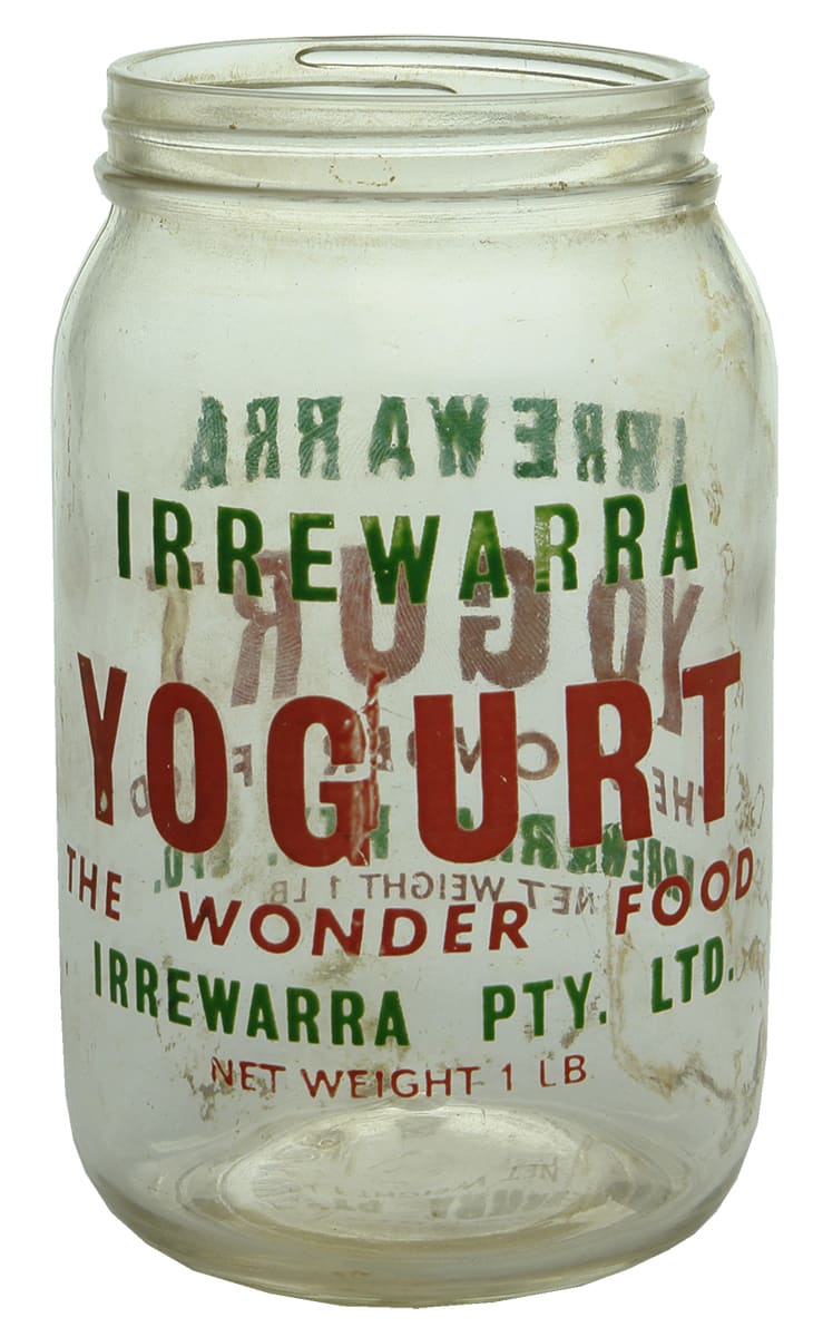 Irrewarra Yogurt Wonder Food Ceramic Label Jar