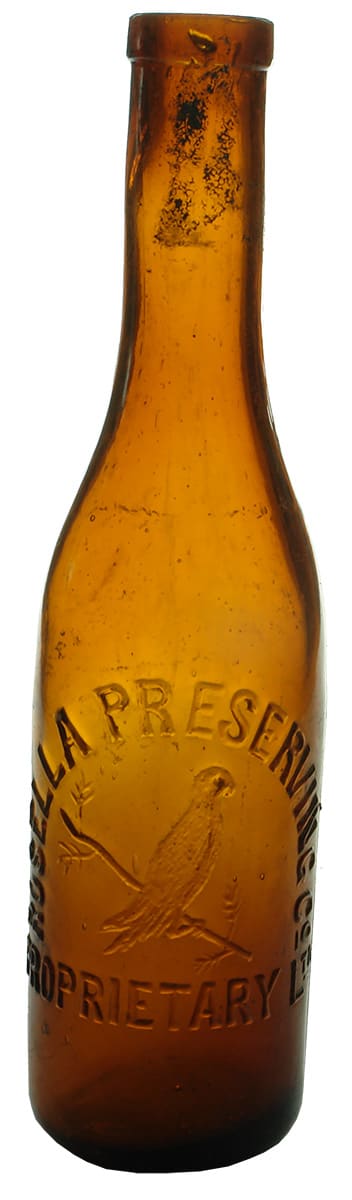 Rosella Preserving Amber Glass Sauce Bottle