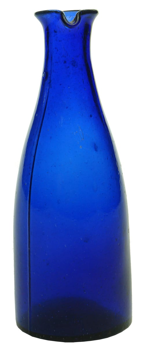 Cobalt Blue Conical Ink Bottle
