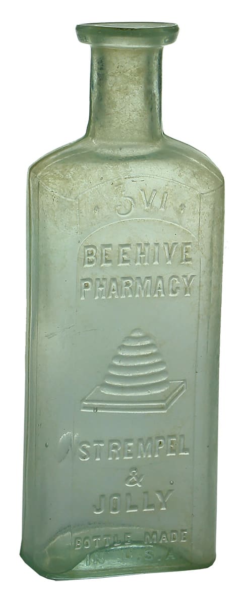 Strempel Jolly Adelaide Beehive Chemist Bottle