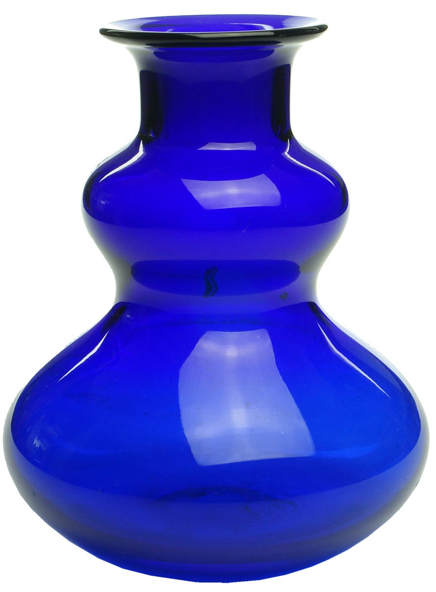Blue Glass Pharmacy Chemist Bottle