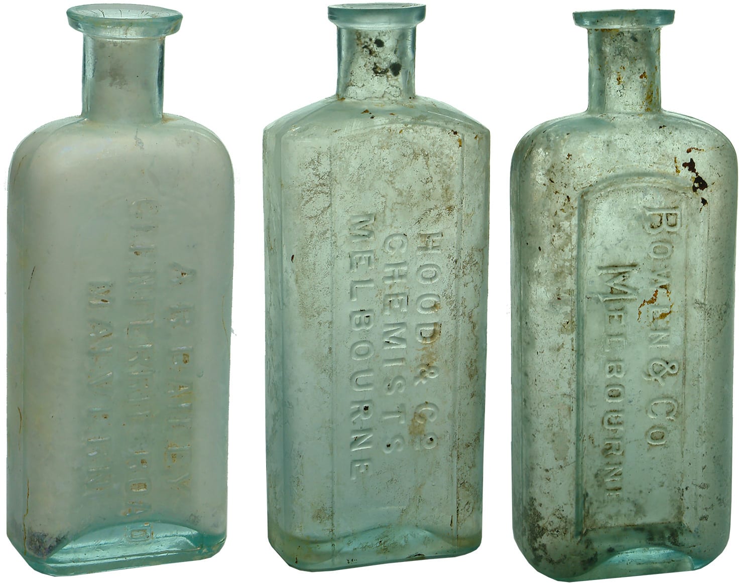 Malvern Melbourne Antique Chemist Prescription Bottles