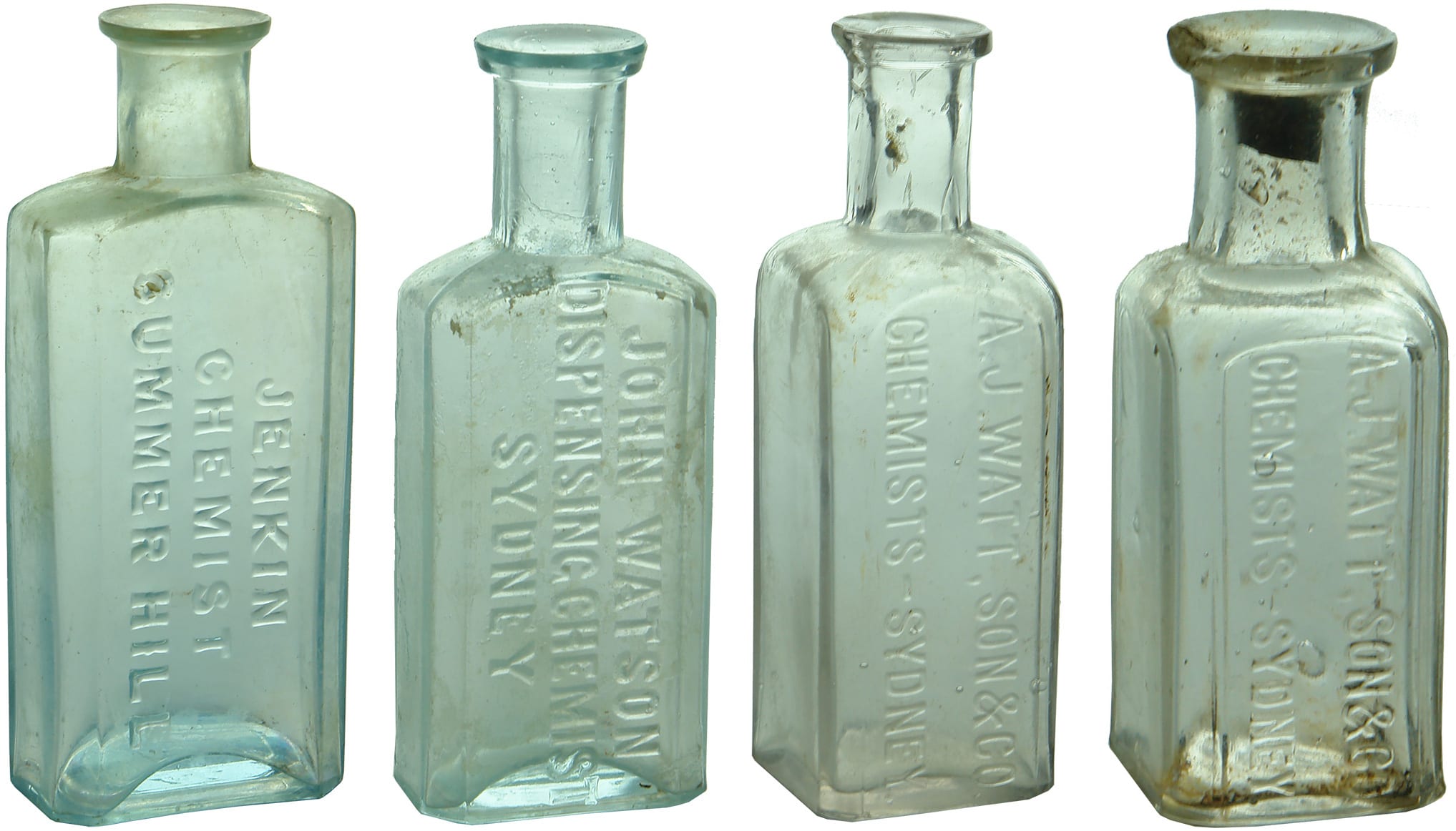 Antique Sydney Chemist Prescription Bottles