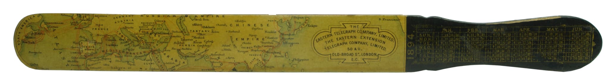 Eastern Telegraph Company Calendar 1894