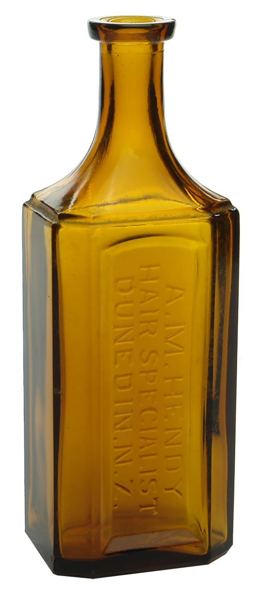 Hendy Hair Specialist Dunedin Amber Glass Bottle