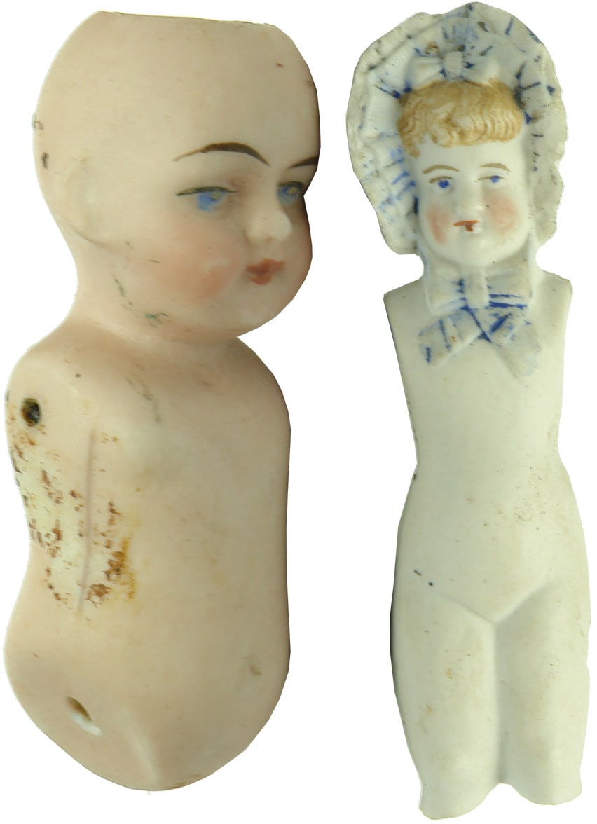 Pair Antique Dolls