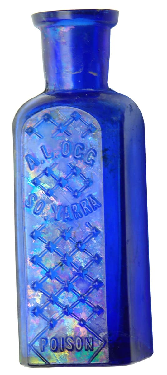 Ogg South Yarra Cobalt Blue Poison Bottle