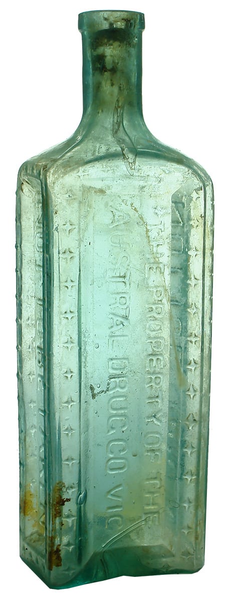 Austral Drug Company Antique Disinfectant Bottle
