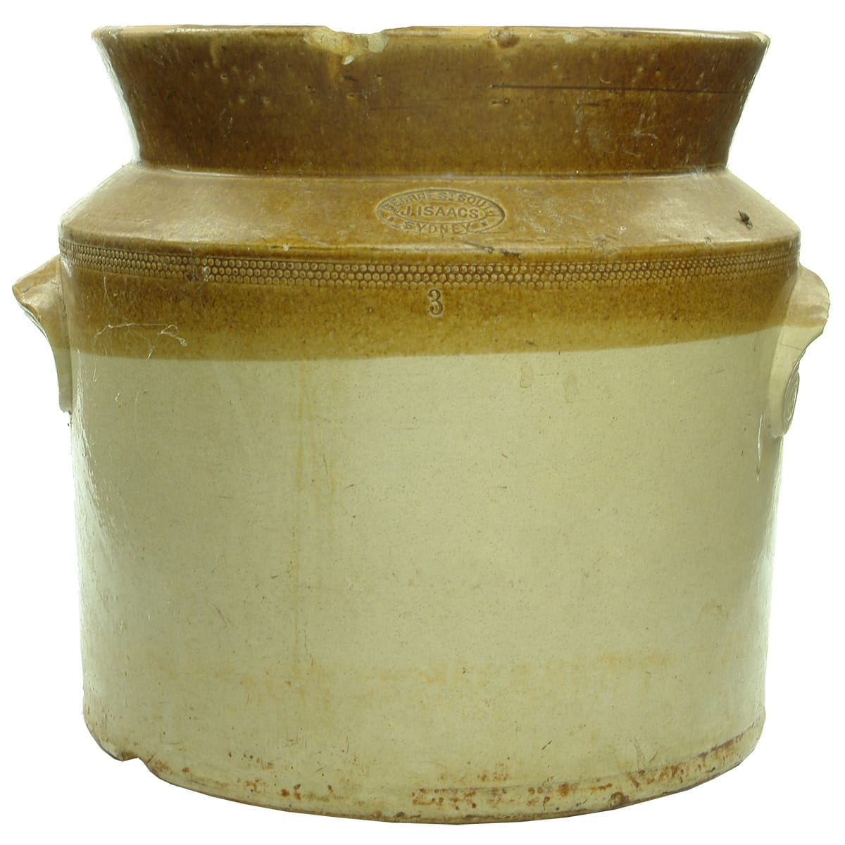 Isaacs George Street Sydney Stoneware Jar