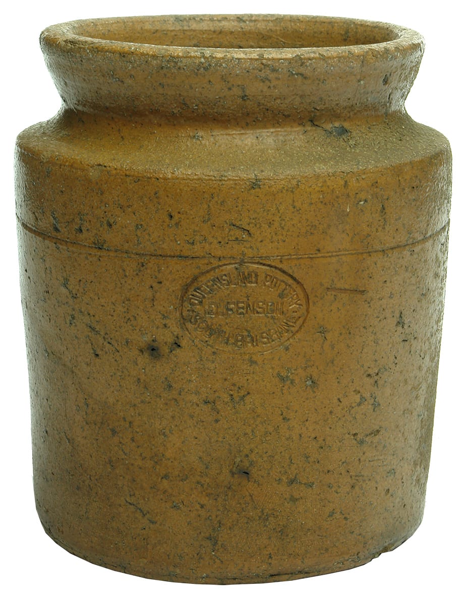 Fensom South Brisbane Queensland Pottery Stoneware Jar