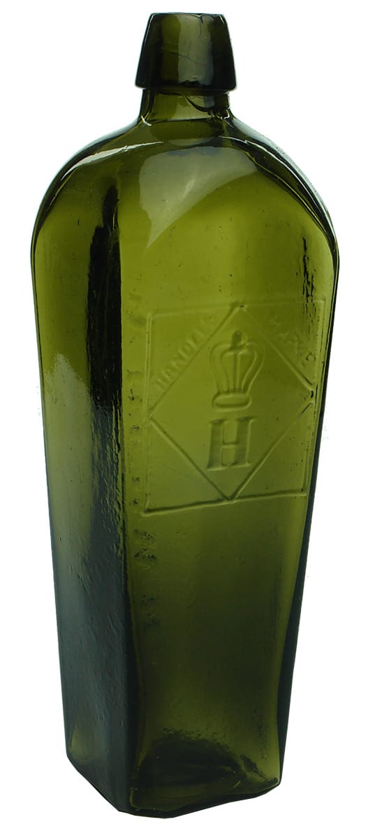 Herwig Handels Marke Crown Antique Gin Bottle