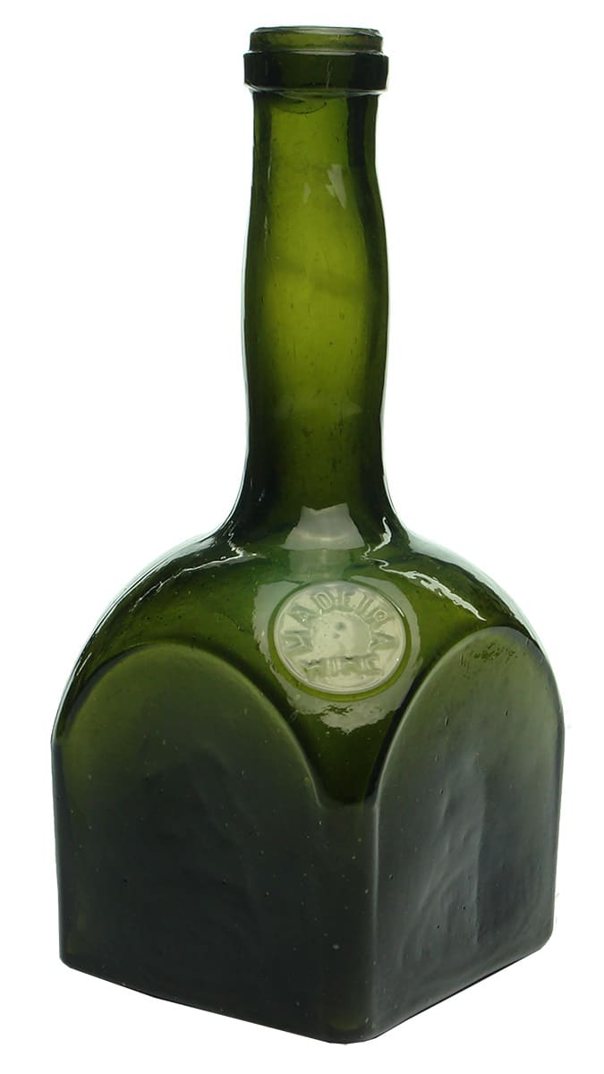 Madeira Wine antique Old Bottle