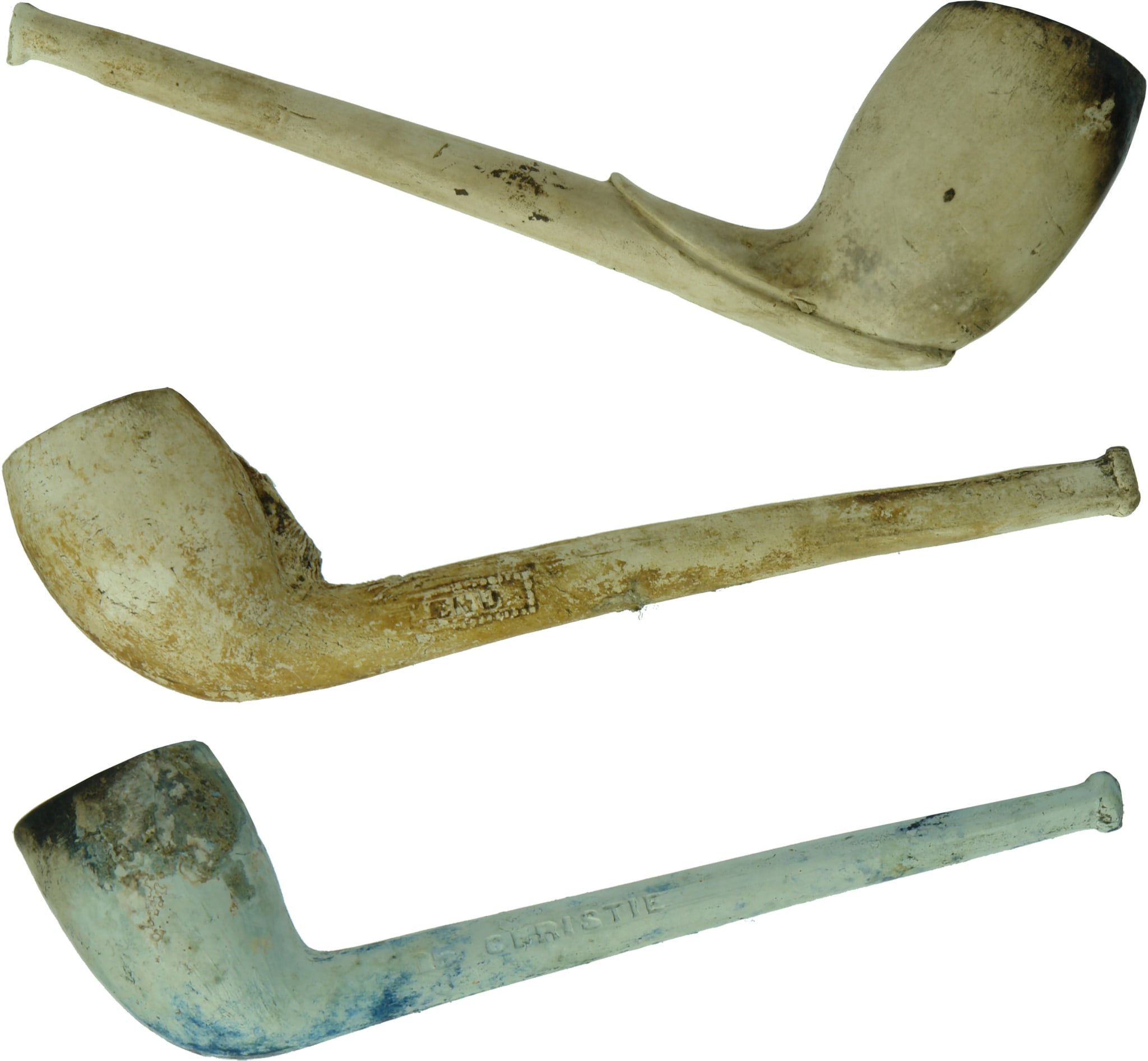Antique Clay Tobacco Pipes