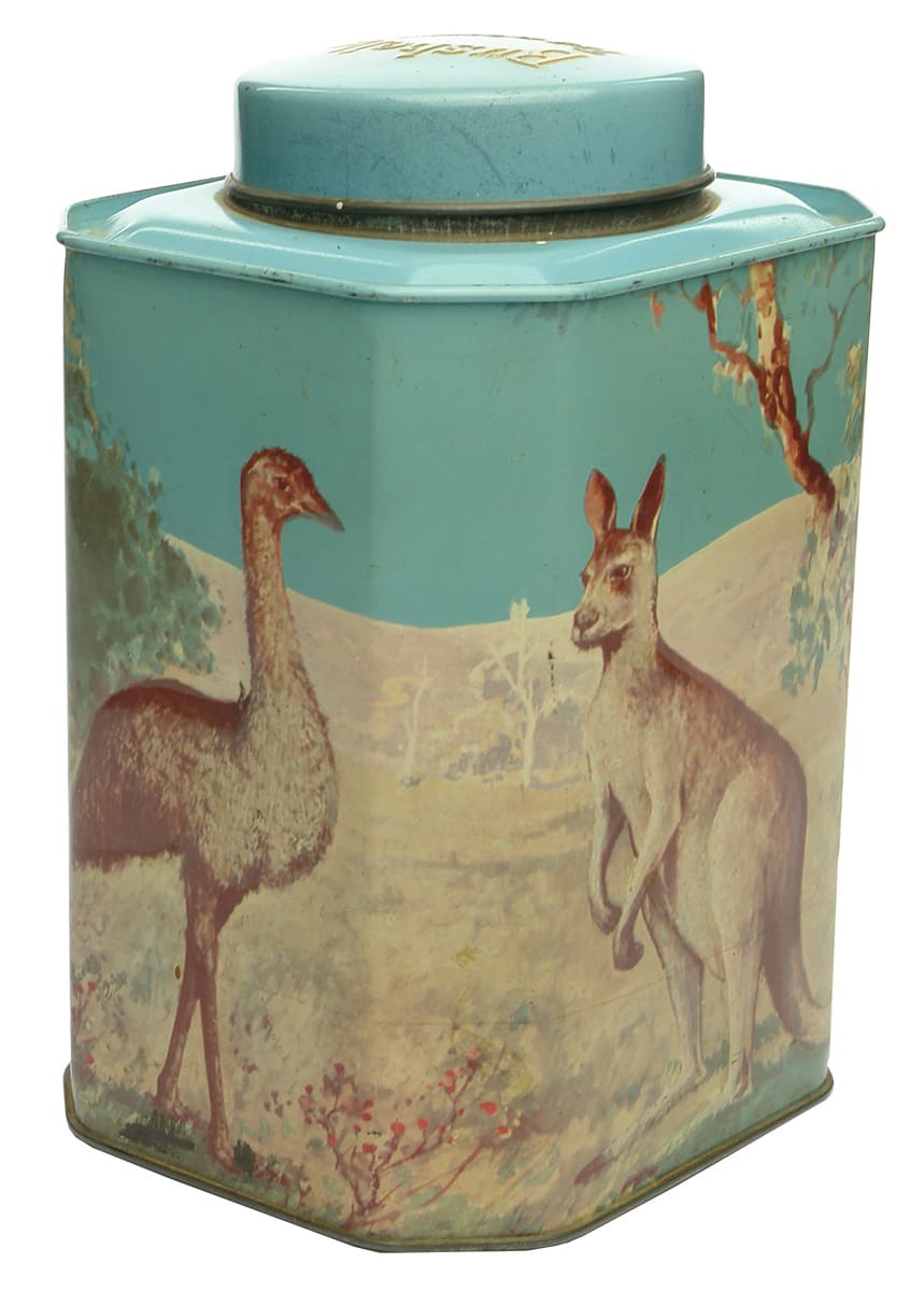 Bushells Tea Flavour Australian Fauna Tin