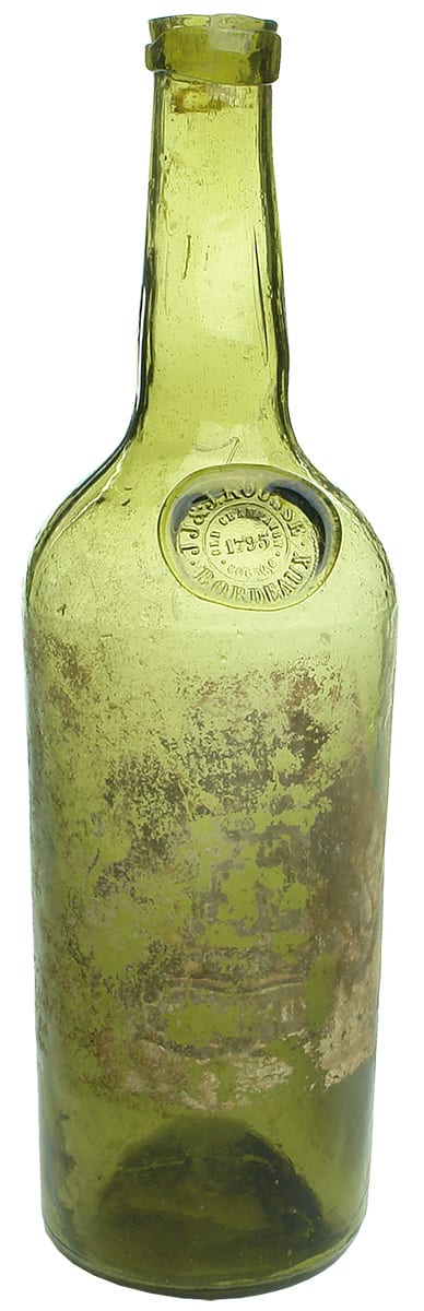 Rousse Old Champaign Cognac Bordeaux 1795 Sealed Bottle