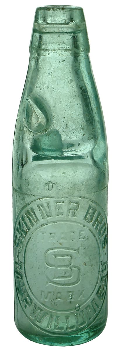 Skinner Bros Murwillumbah Antique Codd Marble Bottle