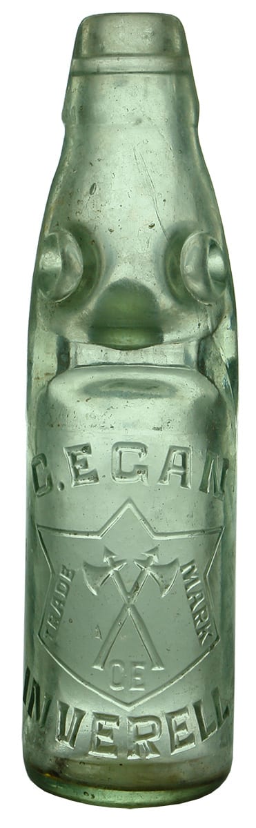 Egan Inverell Crossed Axes Vintage Codd Bottle