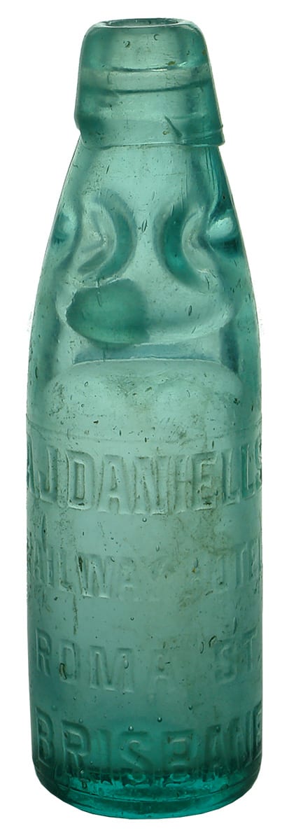 Daniells Railway Hotel Brisbane Codd Bottle