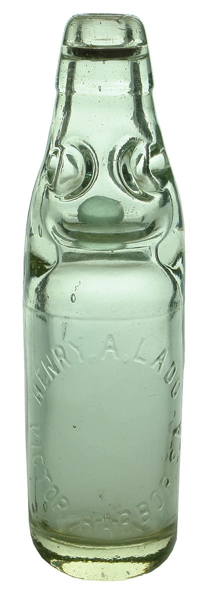 Henry Ladd Victor Harbor Glass Marble Bottle