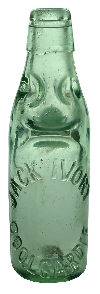 Jack Ivory Coolgardie Antique Codd Marble Bottle