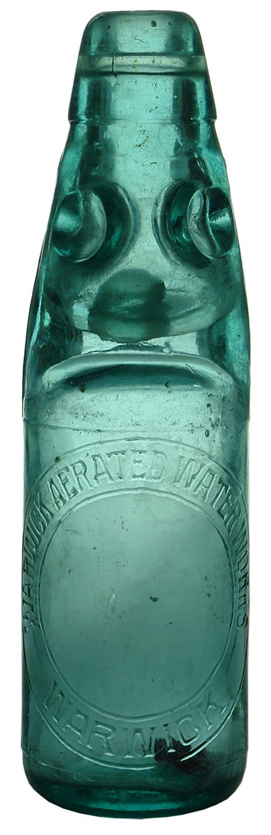 Warwick Aerated Water Works Codd Marble Bottle
