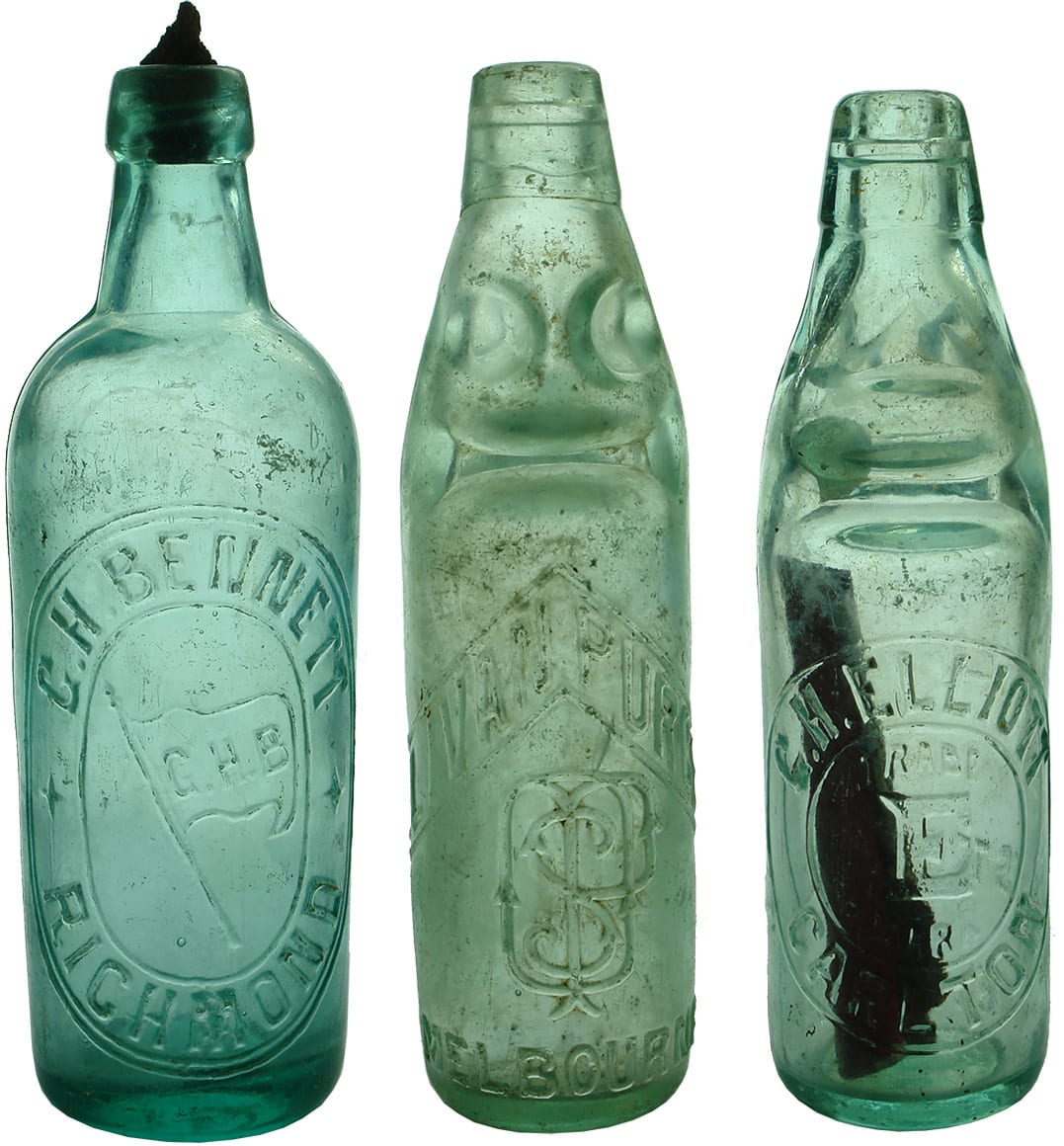 Elliott O'Sullivan Purcell Bennett Aerated Water Bottles