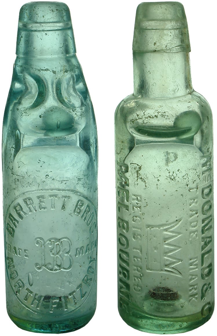 Barrett McDonald Antique Codd Bottles