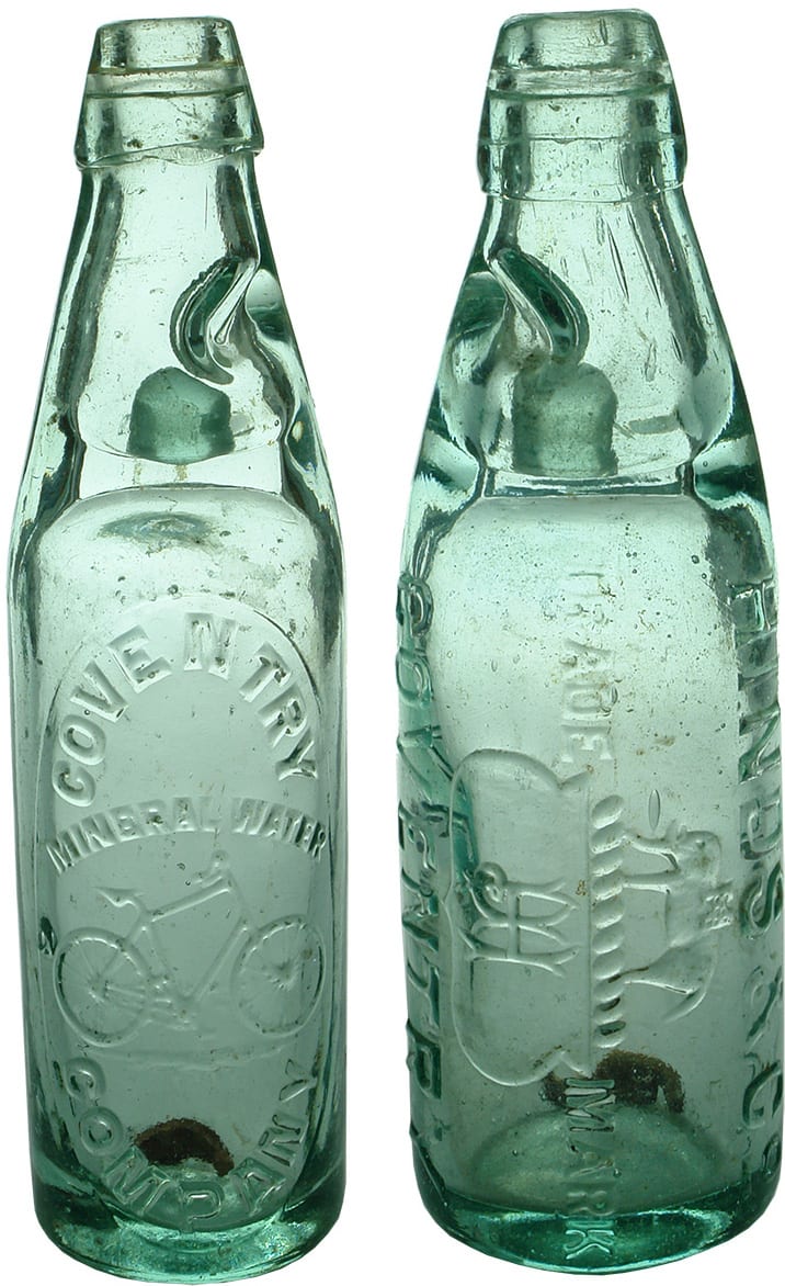 Coventry Hinds Antique English Codd Bottles