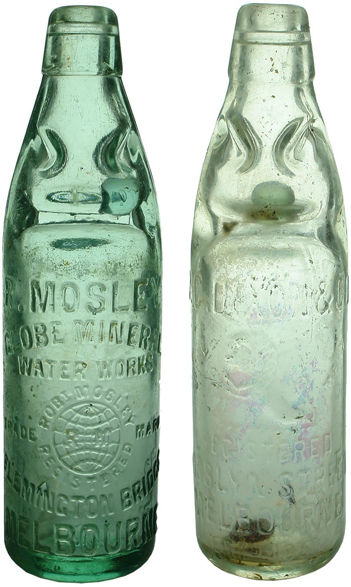 Mosley Dixon Antique Codd Marble Bottles