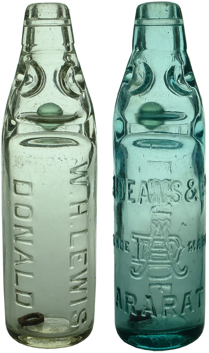 Lewis Deans Antique Codd Marble Bottles