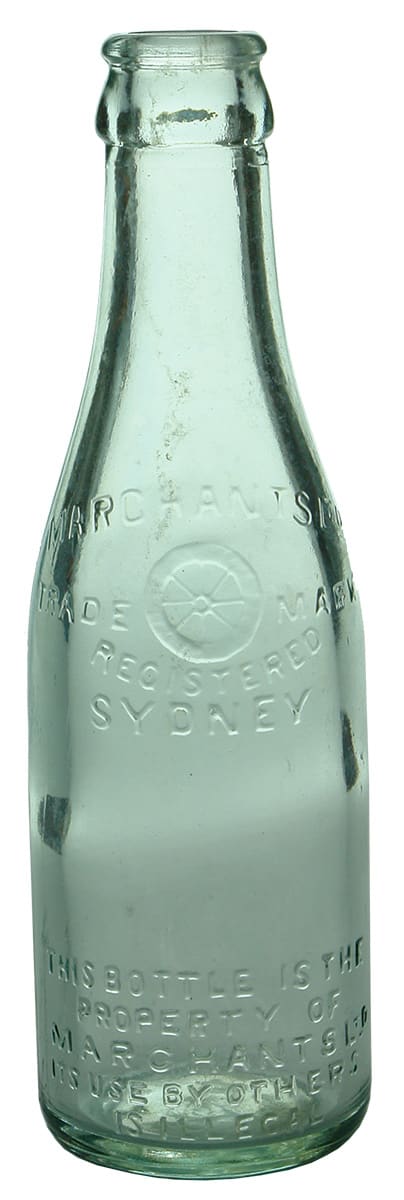 Marchants Sydney Wheel Crown Seal Soda Bottle
