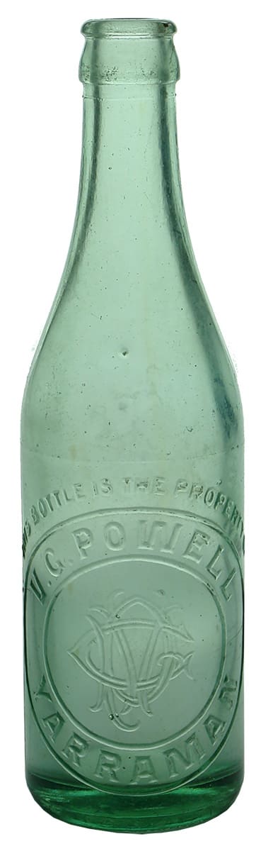 Powell Yarraman Crown Seal Soft Drink bottle