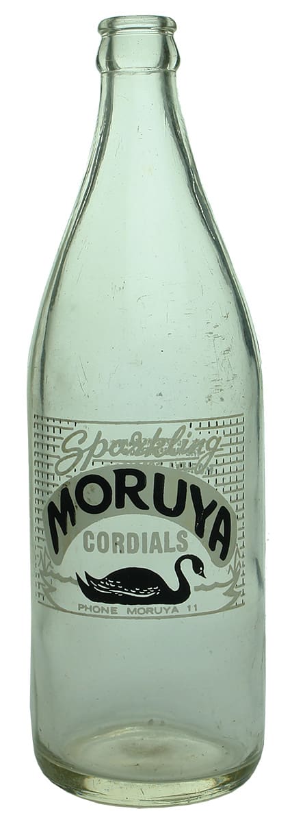 Moruya Cordials Black Swan Pyro Crown Seal Bottle