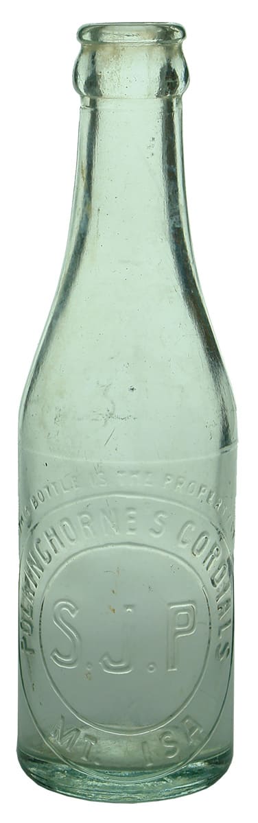 Polkinghorne's Cordials Mt Isa Crown Seal Bottle