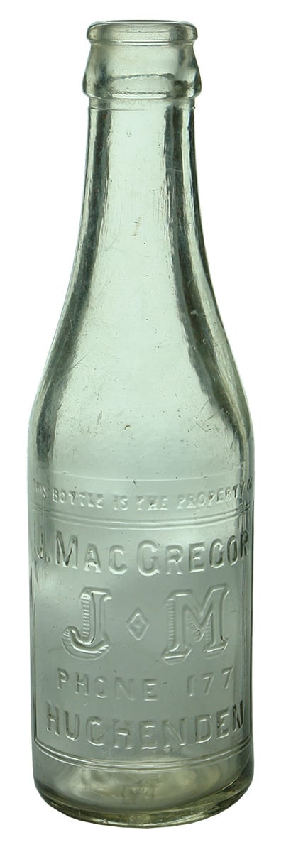 MacGregor Hughended Crown Seal Soft Drink Bottle