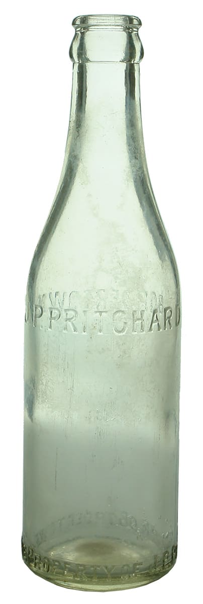 Pritchard Bordertown Crown Seal Soft Drink Bottle