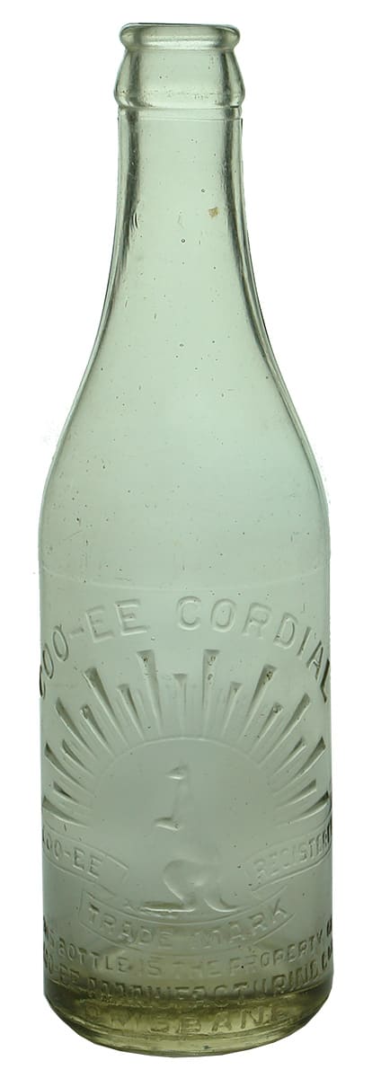 Cooee Brisbane Kangaroo Crown Seal Soft Drink Bottle