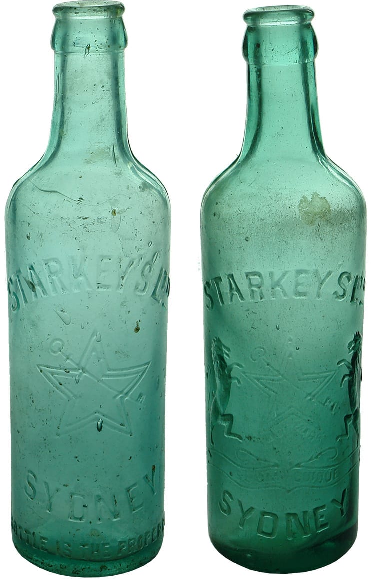 Starkey's Sydney Crown Seal Soft Drink Bottles