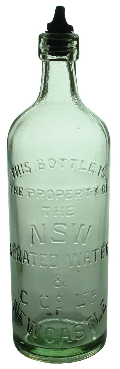 NSW Aerated Water Newcastle Soft Drink Bottle