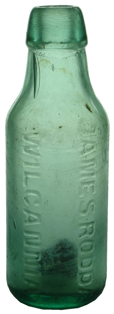 James Rodda Wilcannia Lamont Antique Bottle