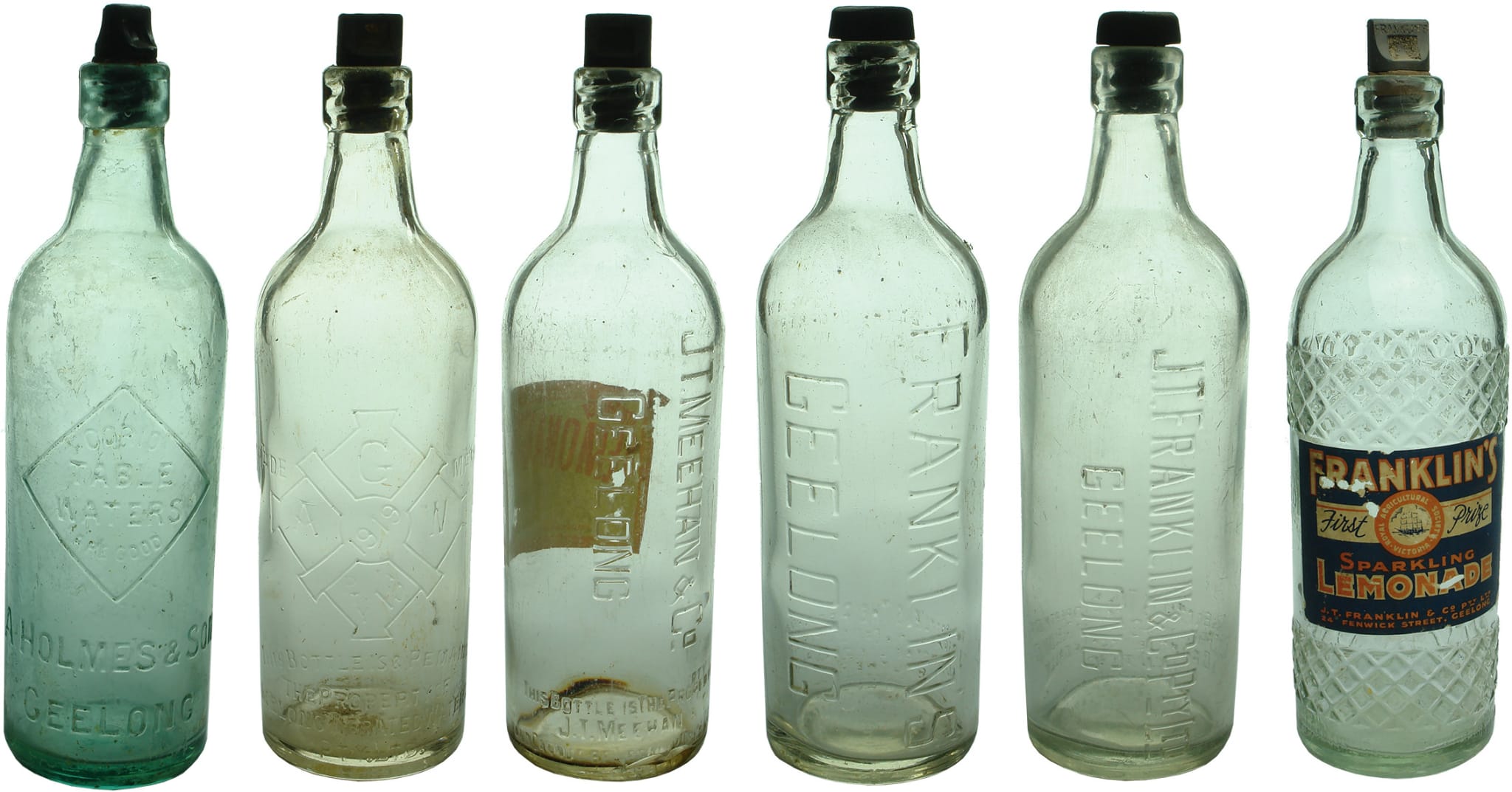 Collection Geelong Internal Thread Soft Drink Bottles